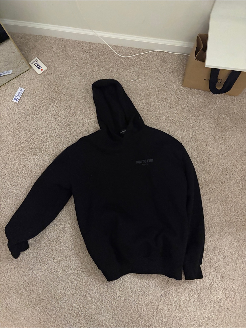 woman’s Black Hooded Sweater